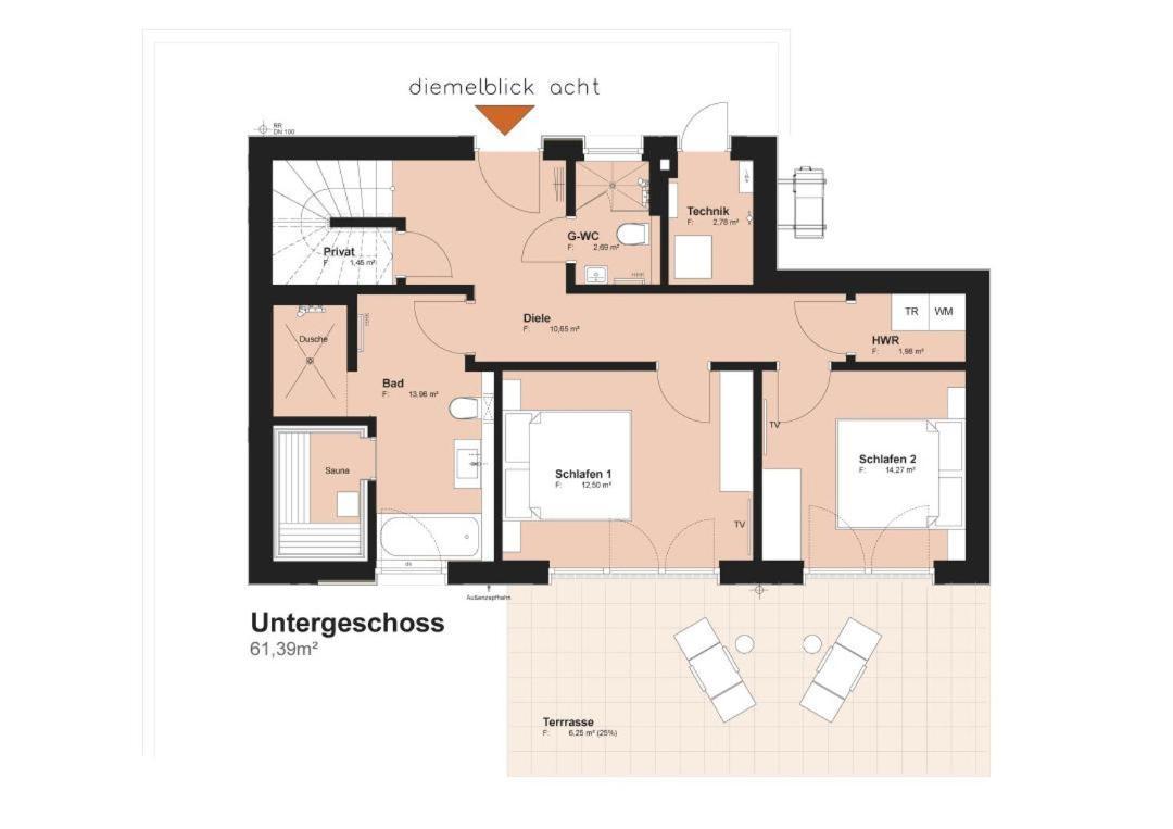 Diemelblick Acht - Ferienhaus Fuer 6 Personen Mit Sauna, Garten Und Dachterrasse Mit Panoramablick Heringhausen Exterior photo