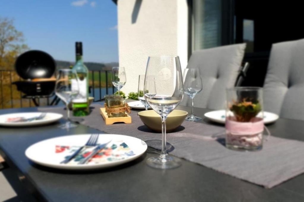 Diemelblick Acht - Ferienhaus Fuer 6 Personen Mit Sauna, Garten Und Dachterrasse Mit Panoramablick Heringhausen Exterior photo